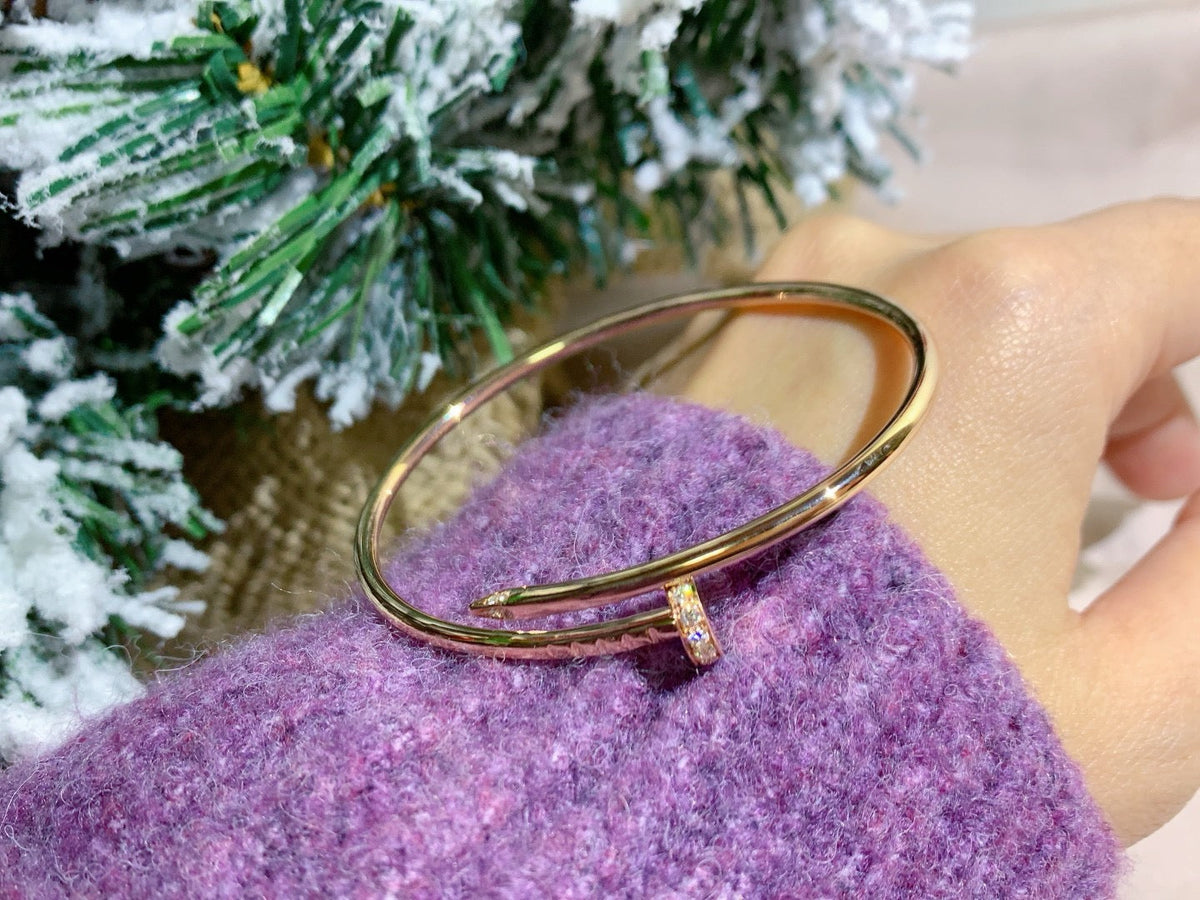 [⭐Hevara Jewelry]JUSTE BRACELET 2.5MM DIAMONDS
