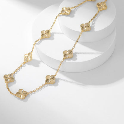 [⭐Hevara Jewelry]CLOVER 10 MOTIFS LASER NECKLACE