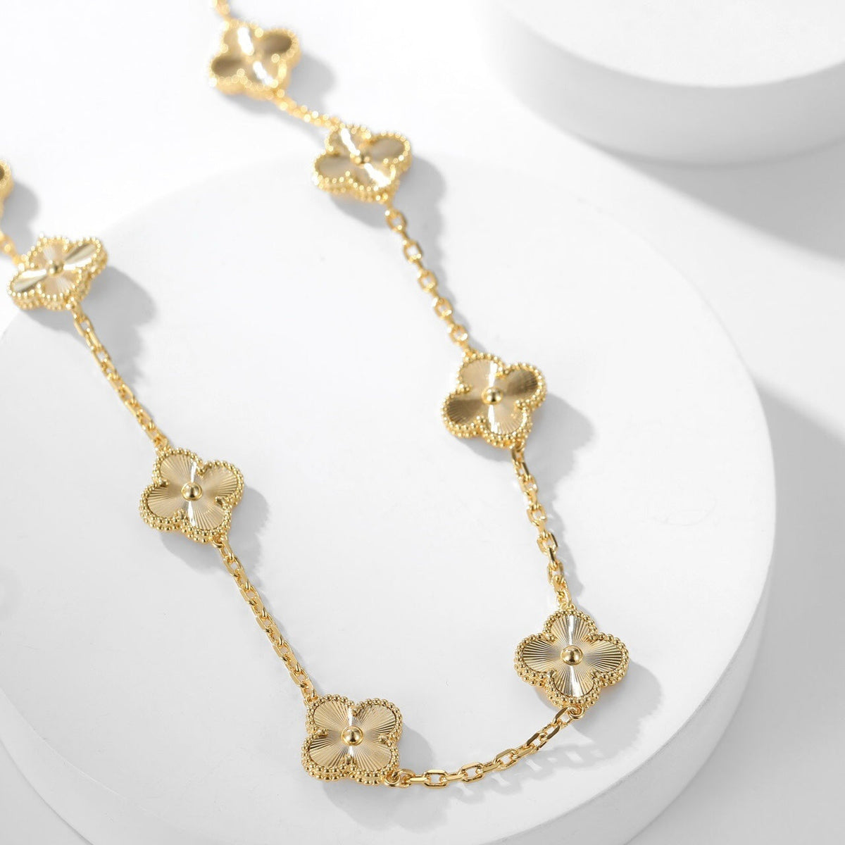 [⭐Hevara Jewelry]CLOVER 10 MOTIFS LASER NECKLACE