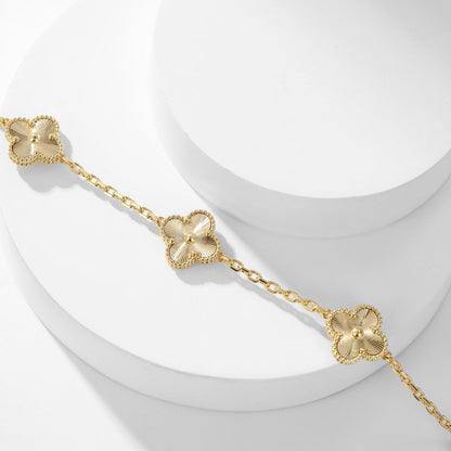 [⭐Hevara Jewelry]CLOVER 10 MOTIFS LASER NECKLACE
