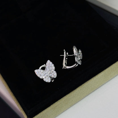 [⭐Hevara Jewelry]BUTTERFLY ALL DIAMOND EARRINGS