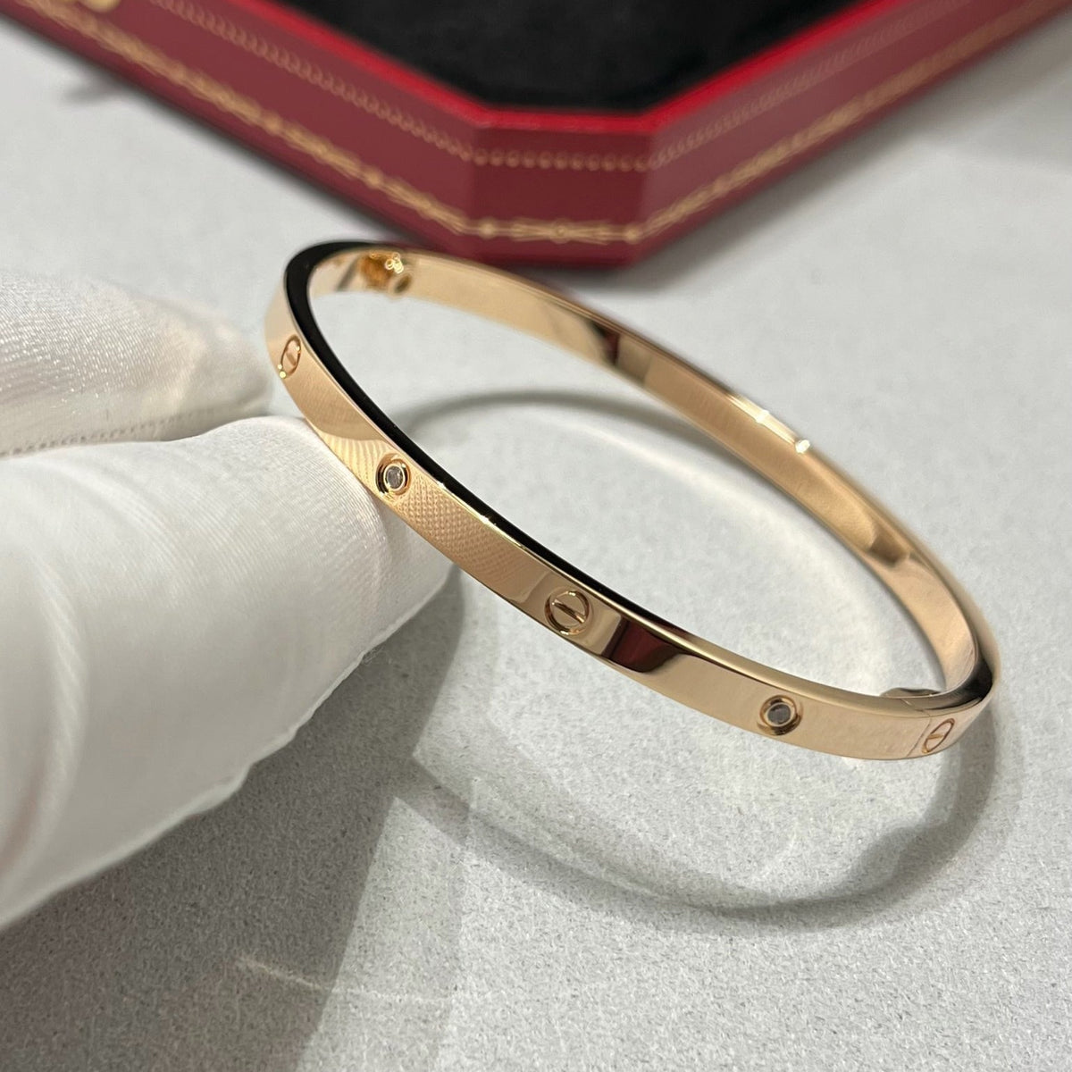 [⭐Hevara Jewelry]LOVE BRACELET 3.65MM 6 DIAMONDS