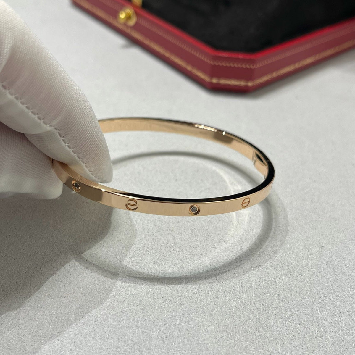 [⭐Hevara Jewelry]LOVE BRACELET 3.65MM 6 DIAMONDS