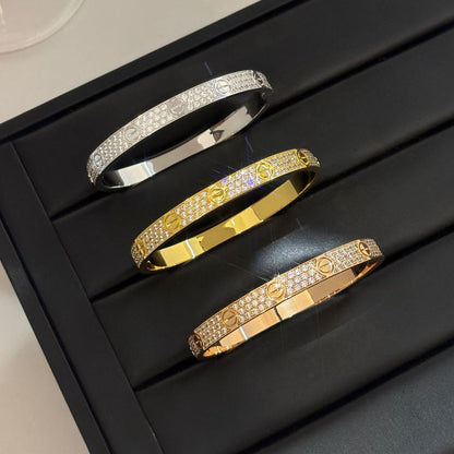 [⭐Hevara Jewelry]LOVE BRACELET 6.1MM DIAMOND-PAVED