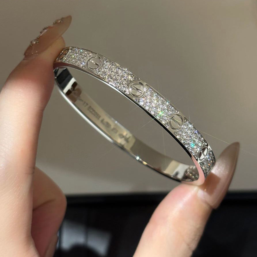 [⭐Hevara Jewelry]LOVE BRACELET 6.1MM DIAMOND-PAVED