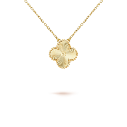 [⭐Hevara Jewelry]CLOVER 15MM LASER NECKLACE