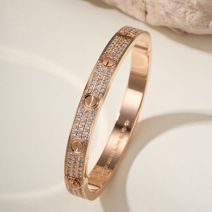 [⭐Hevara Jewelry]LOVE BRACELET 6.1MM DIAMOND-PAVED