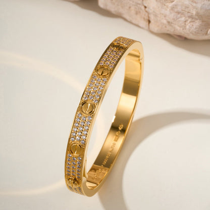 [⭐Hevara Jewelry]LOVE BRACELET 6.1MM DIAMOND-PAVED