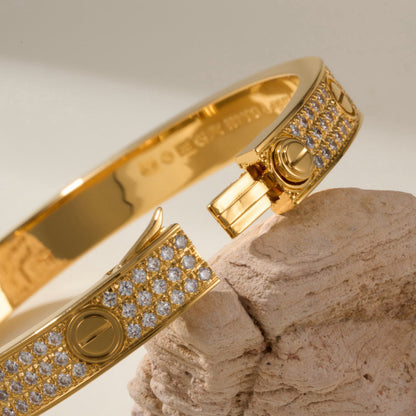 [⭐Hevara Jewelry]LOVE BRACELET 6.1MM DIAMOND-PAVED