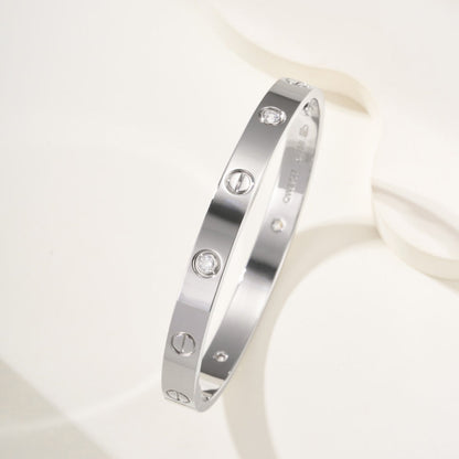 [⭐Hevara Jewelry]LOVE BRACELET 6.1MM 4 DIAMONDS