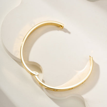 [⭐Hevara Jewelry]LOVE BRACELET 6.1MM 4 DIAMONDS