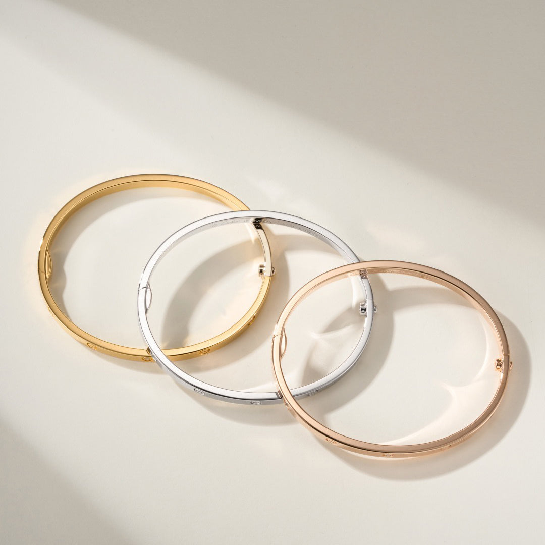 [⭐Hevara Jewelry]LOVE BRACELET 3.65MM 6 DIAMONDS