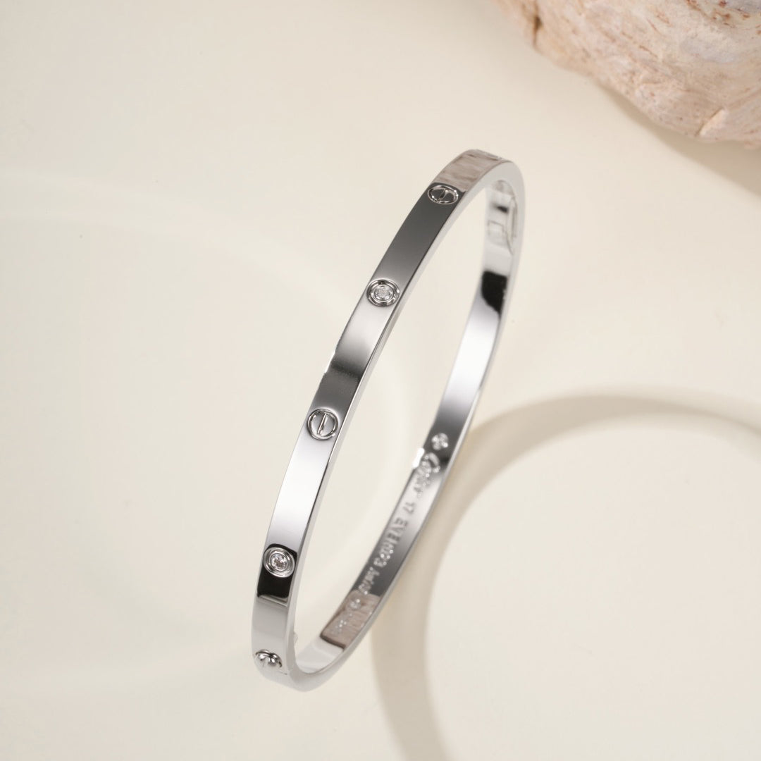[⭐Hevara Jewelry]LOVE BRACELET 3.65MM 6 DIAMONDS