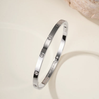 [⭐Hevara Jewelry]LOVE BRACELET 3.65MM 6 DIAMONDS