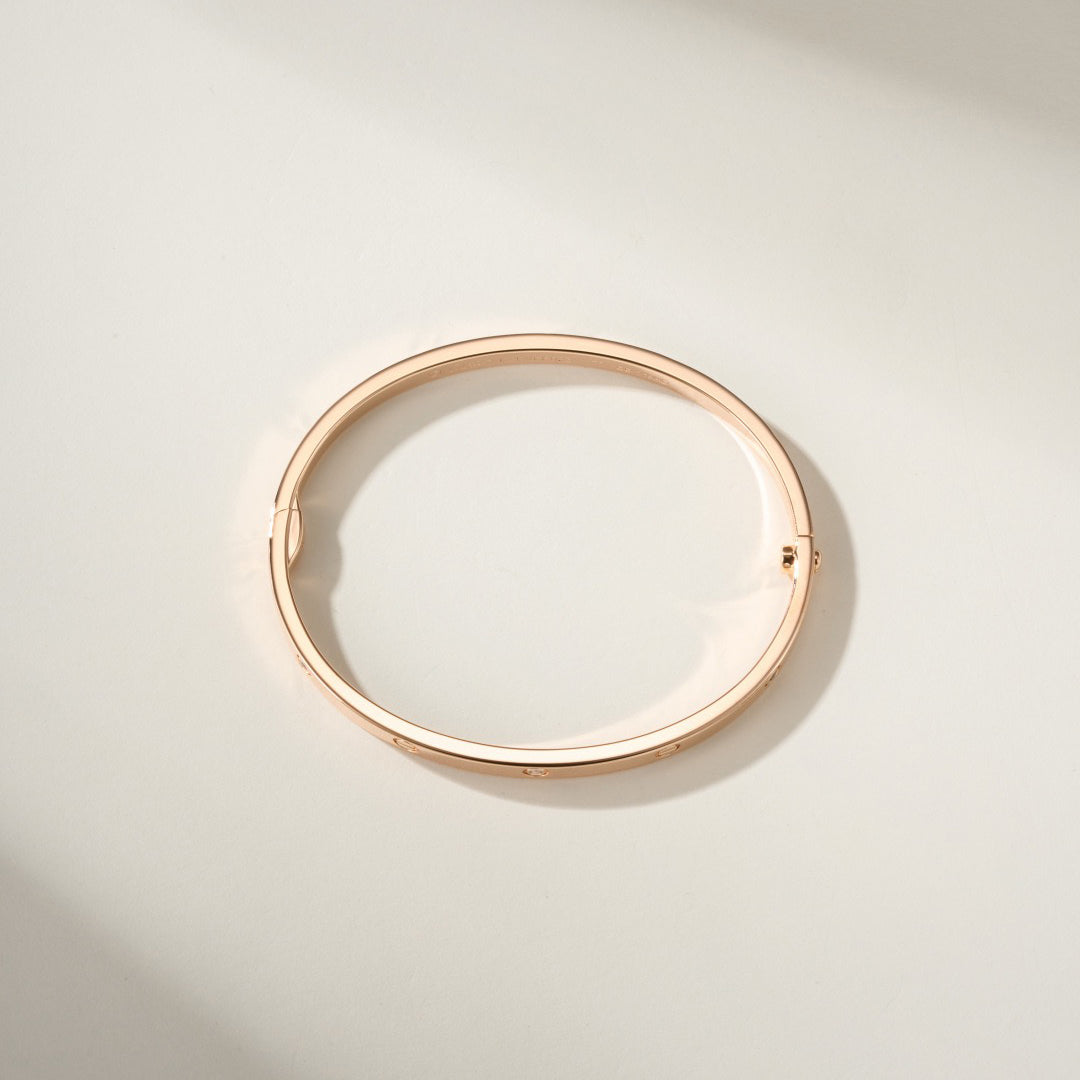 [⭐Hevara Jewelry]LOVE BRACELET 3.65MM 6 DIAMONDS