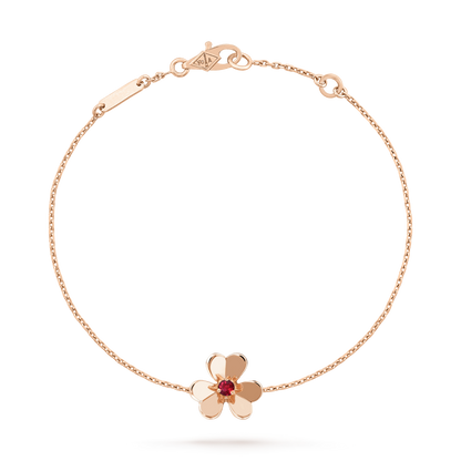 [⭐Hevara Jewelry]FRIVOLE GOLD FLOWER PINK MALACHITE BRACELET