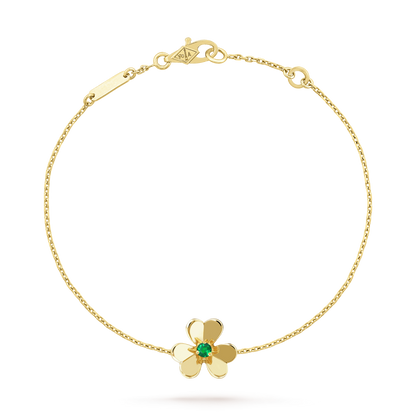 [⭐Hevara Jewelry]FRIVOLE GOLD FLOWER PINK MALACHITE BRACELET