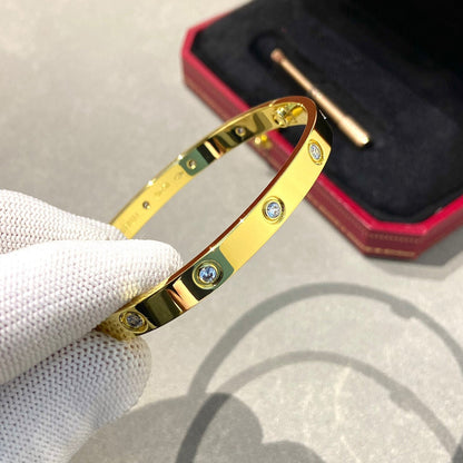 [⭐Hevara Jewelry]LOVE BRACELET 6.1MM 10 DIAMONDS