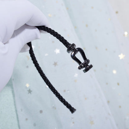 [⭐Hevara Jewelry]FORCE LARGE SERIES HORSESHOE BLACK SAMURAI BRACELET