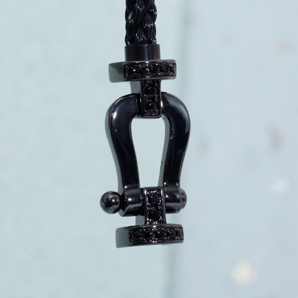 [⭐Hevara Jewelry]FORCE LARGE SERIES HORSESHOE BLACK SAMURAI BRACELET
