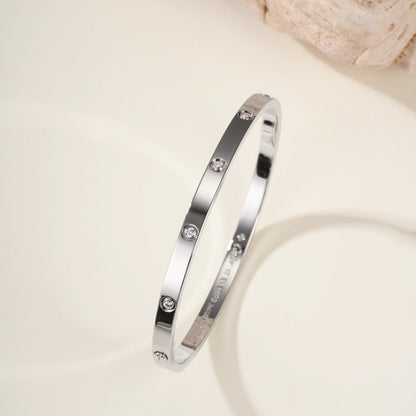 [⭐Hevara Jewelry]LOVE BRACELET 3.65MM 10 DIAMONDS