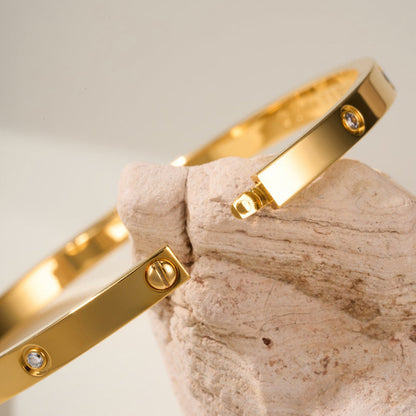 [⭐Hevara Jewelry]LOVE BRACELET 3.65MM 10 DIAMONDS