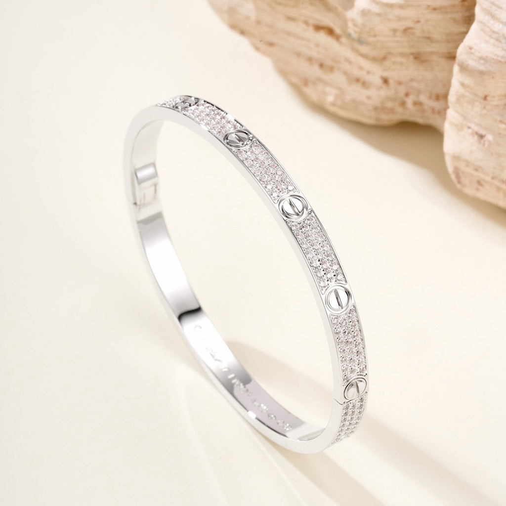 [⭐Hevara Jewelry]LOVE BRACELET 4.8MM DIAMOND-PAVED