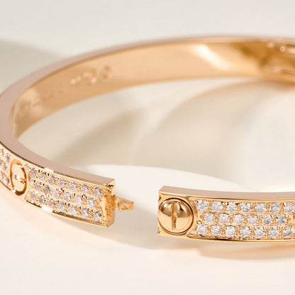 [⭐Hevara Jewelry]LOVE BRACELET 4.8MM DIAMOND-PAVED
