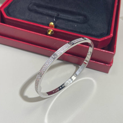 [⭐Hevara Jewelry]LOVE BRACELET 3.65MM DIAMOND-PAVED