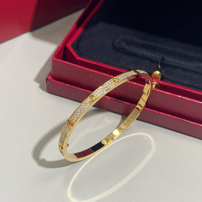 [⭐Hevara Jewelry]LOVE BRACELET 3.65MM DIAMOND-PAVED