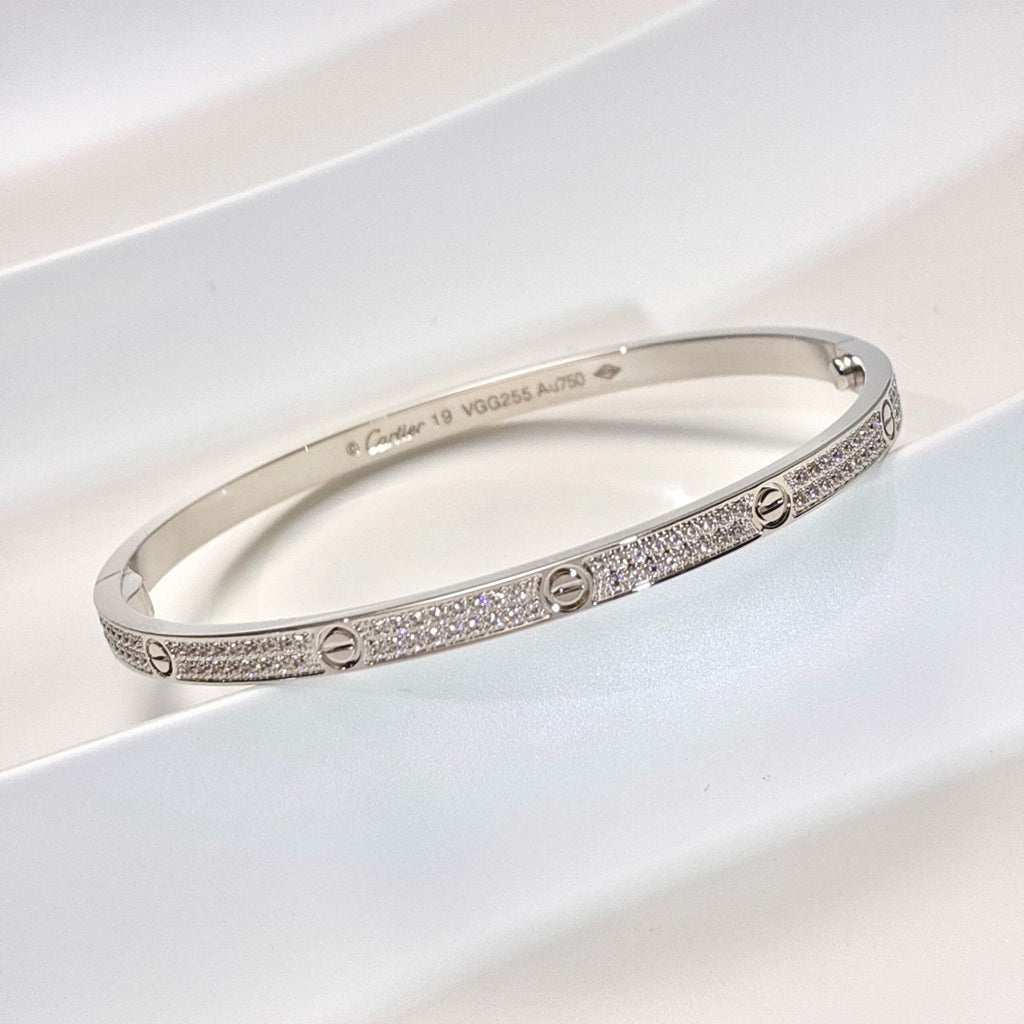 [⭐Hevara Jewelry]LOVE BRACELET 3.65MM DIAMOND-PAVED