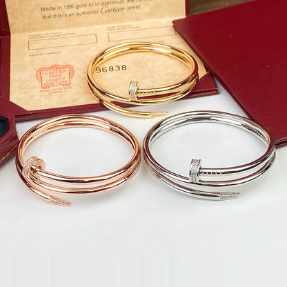 [⭐Hevara Jewelry]JUSTE BRACELET 3.5MM DOUBLE ROW DIAMOND