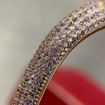 [⭐Hevara Jewelry]PANTHERE HALF DIAMOND OPEN BRACELET