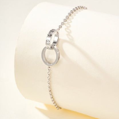[⭐Hevara Jewelry]LOVE BRACELET DOUBLE RING