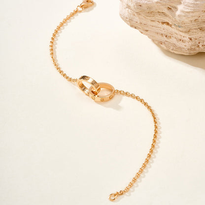[⭐Hevara Jewelry]LOVE BRACELET DOUBLE RING