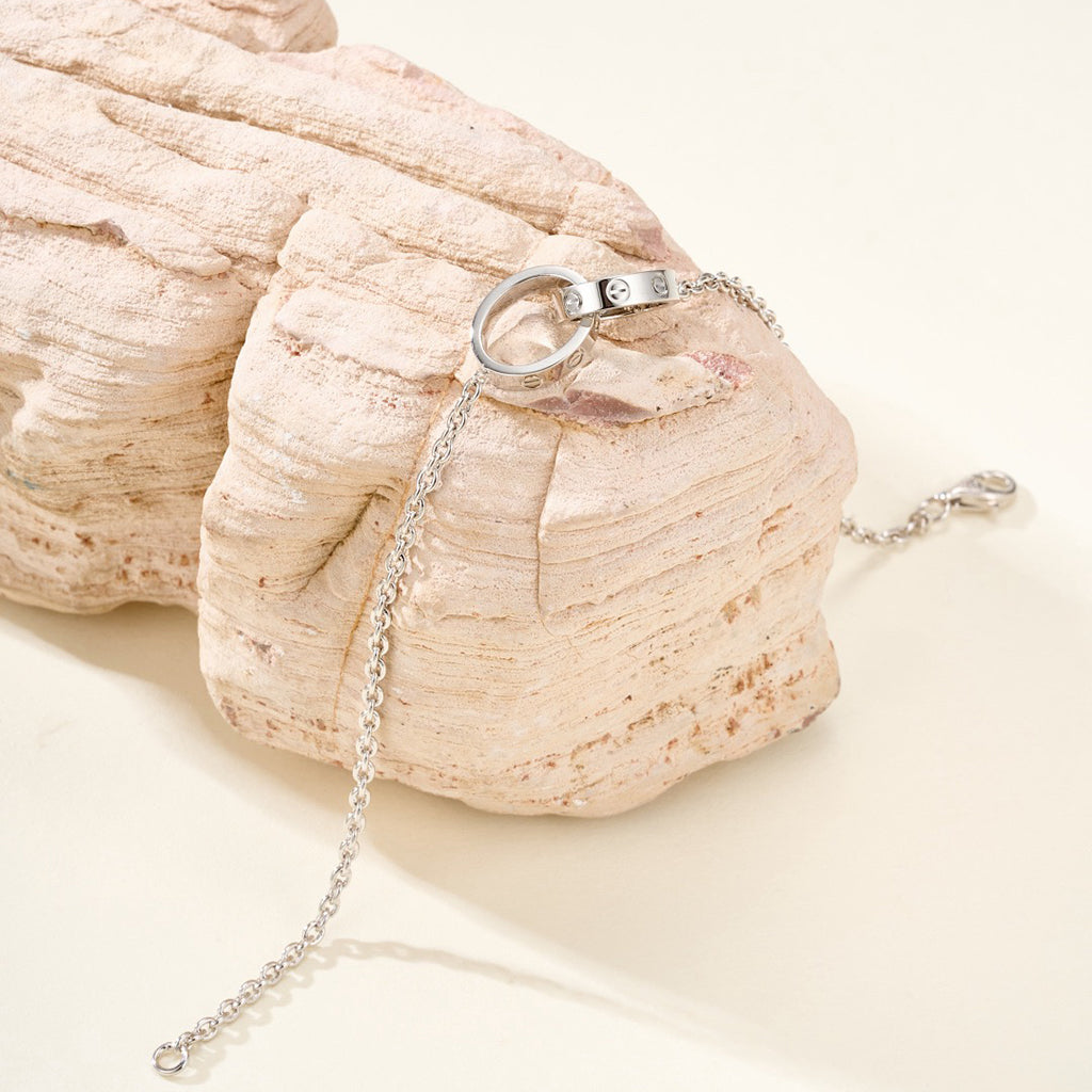 [⭐Hevara Jewelry]LOVE BRACELET DOUBLE RING