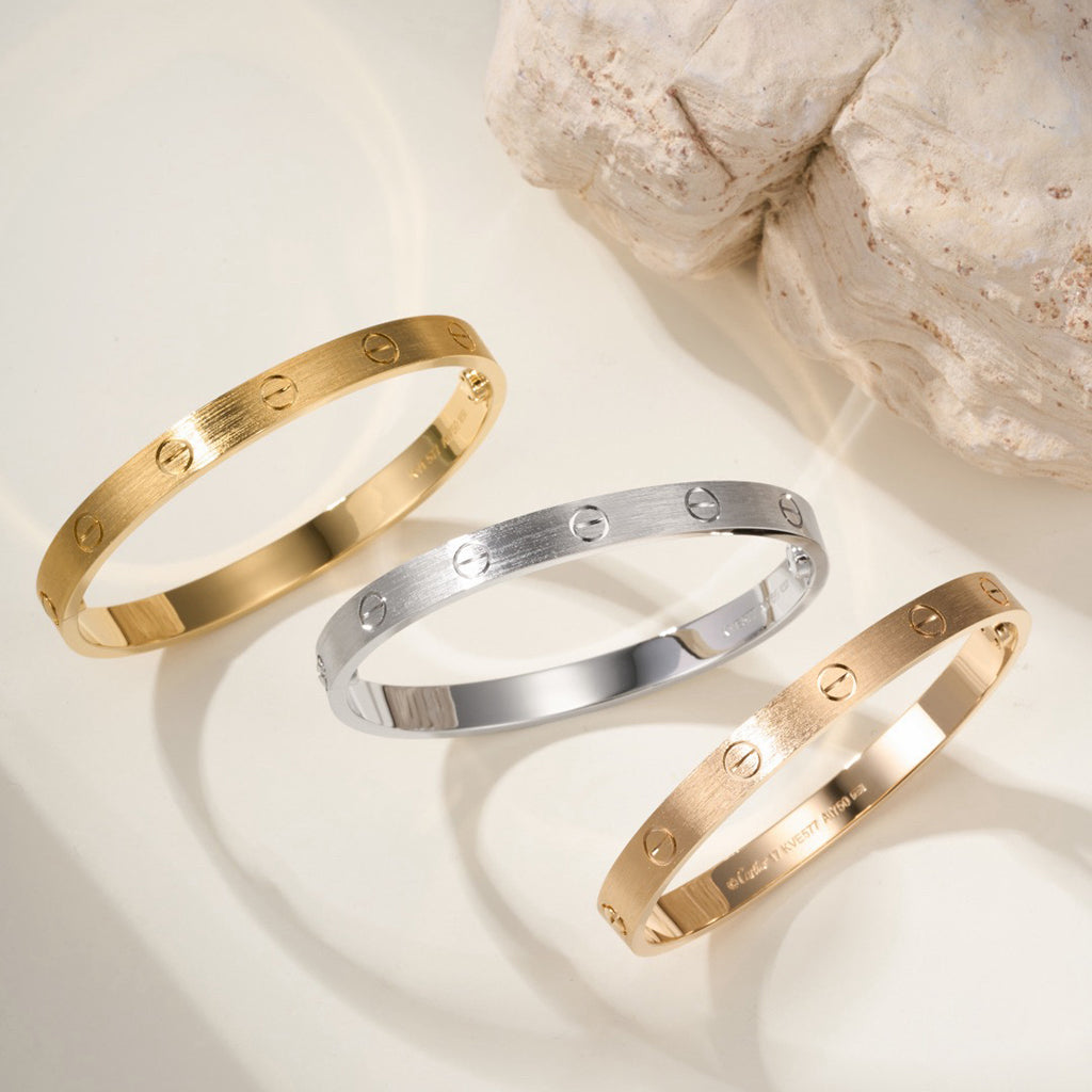 [⭐Hevara Jewelry]LOVE BRACELET 6.1MM BRUSHED