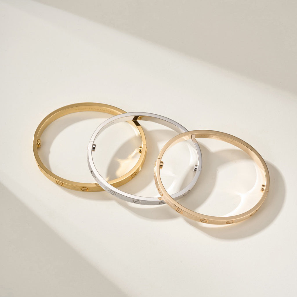 [⭐Hevara Jewelry]LOVE BRACELET 6.1MM BRUSHED