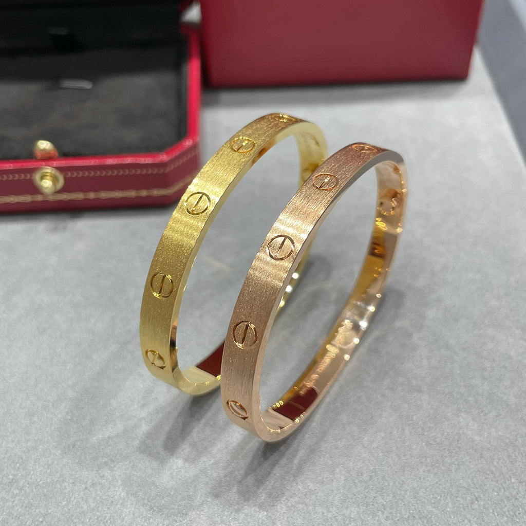 [⭐Hevara Jewelry]LOVE BRACELET 6.1MM BRUSHED