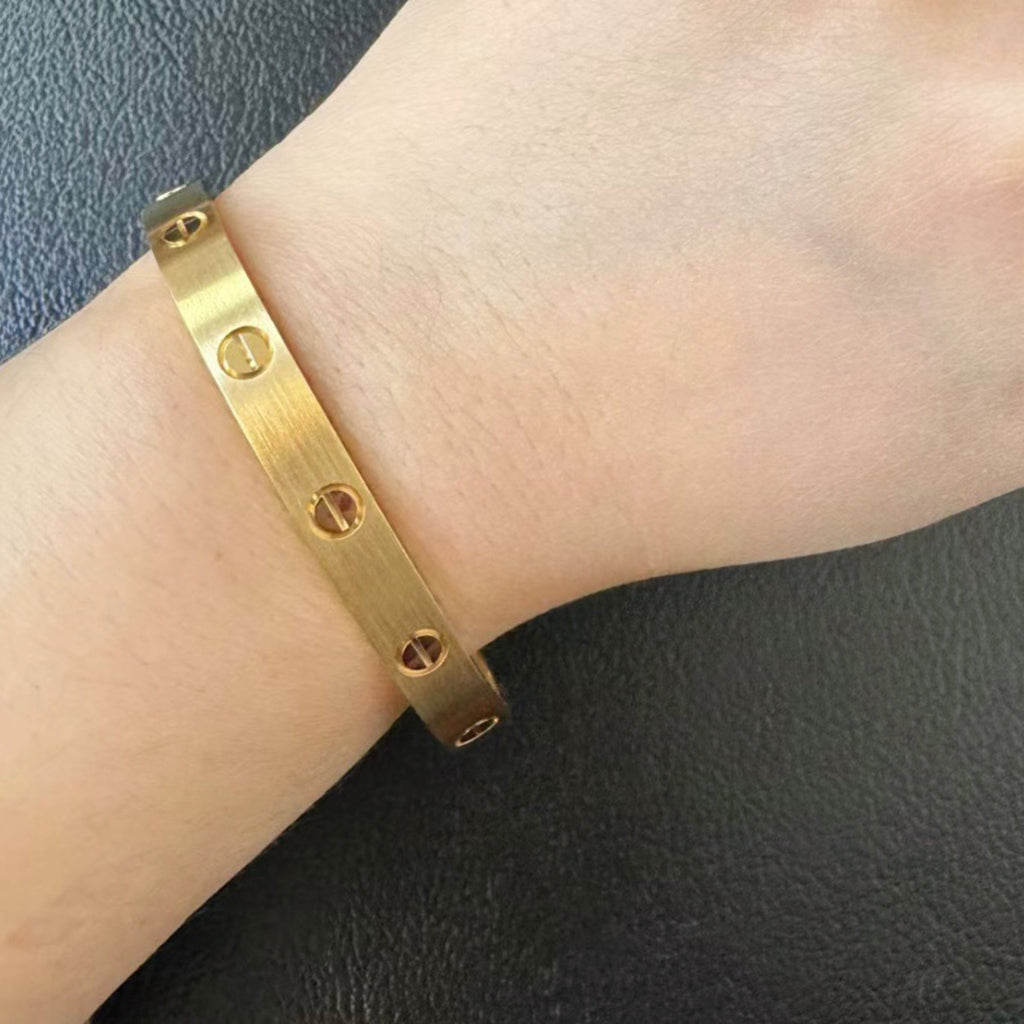 [⭐Hevara Jewelry]LOVE BRACELET 6.1MM BRUSHED