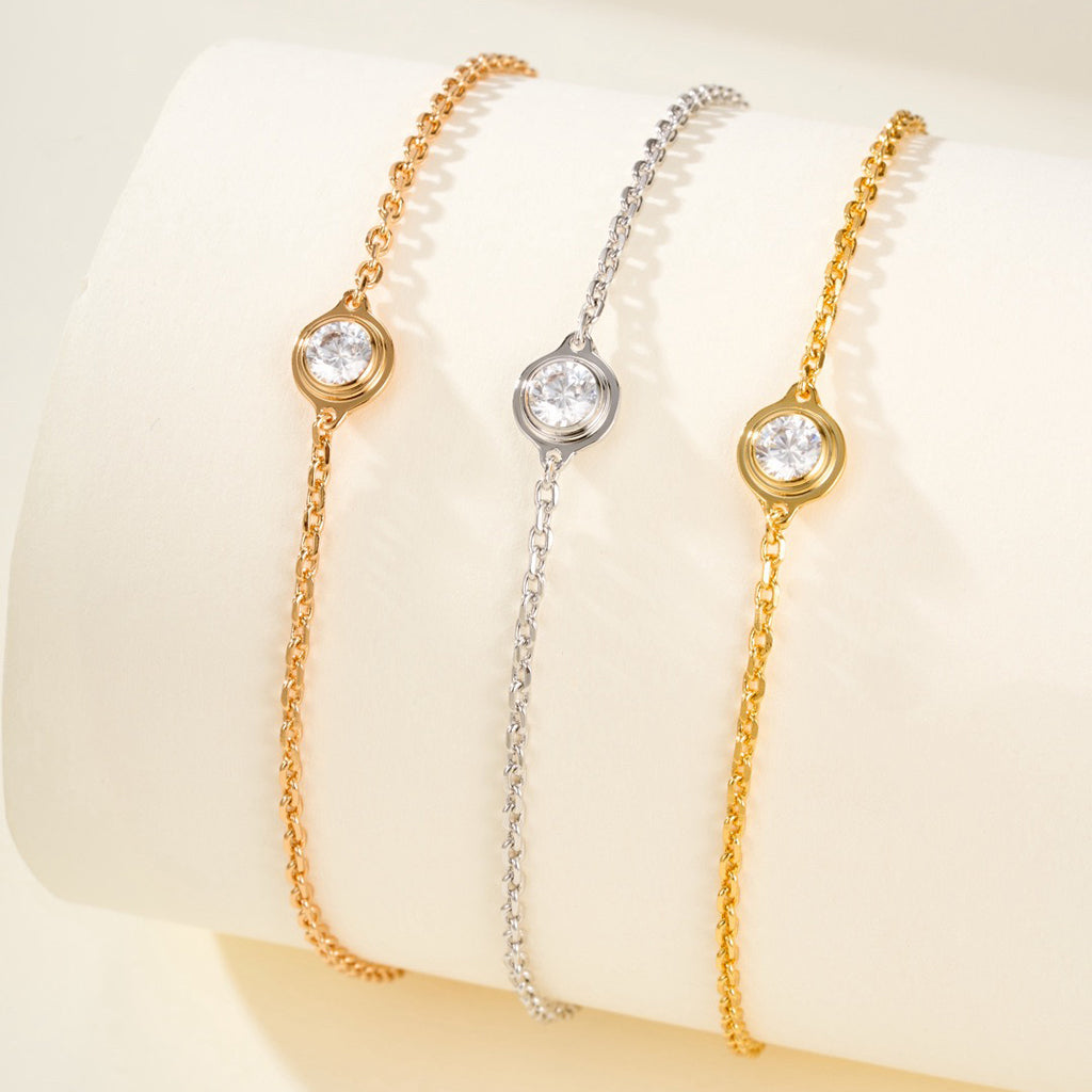[⭐Hevara Jewelry]DAMOUR BRACELET 1 DIAMOND