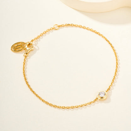 [⭐Hevara Jewelry]DAMOUR BRACELET 1 DIAMOND