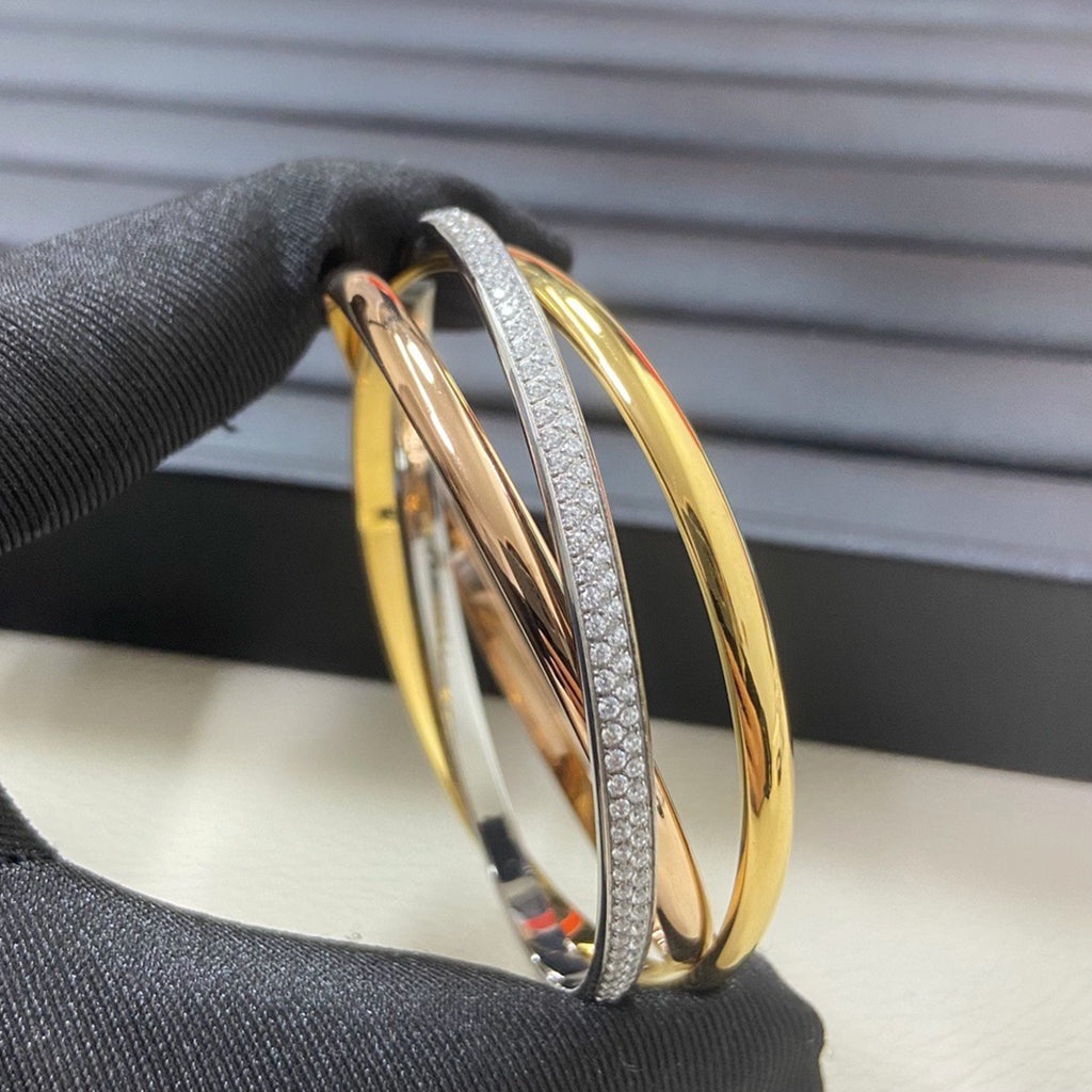 [⭐Hevara Jewelry]TRINITY 2.8MM SMALL BRACELET