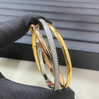[⭐Hevara Jewelry]TRINITY 2.8MM SMALL BRACELET