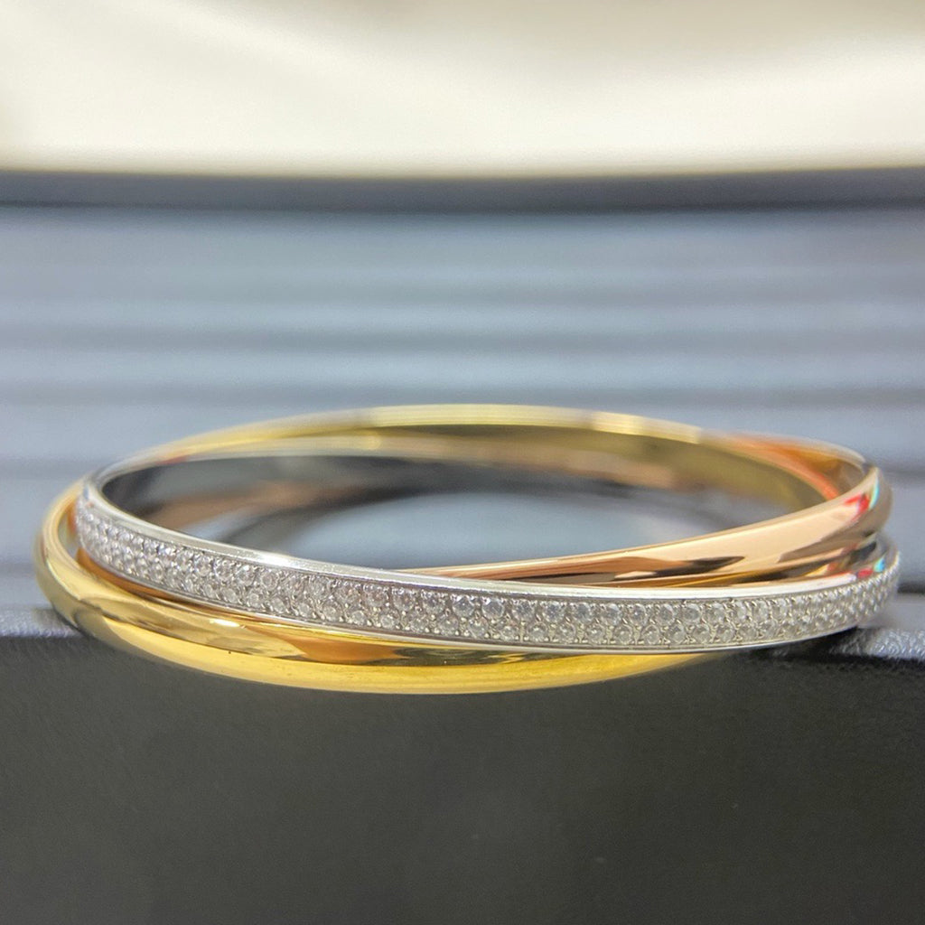 [⭐Hevara Jewelry]TRINITY 2.8MM SMALL BRACELET
