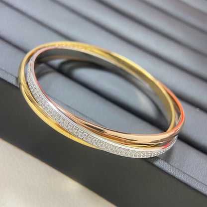 [⭐Hevara Jewelry]TRINITY 2.8MM SMALL BRACELET