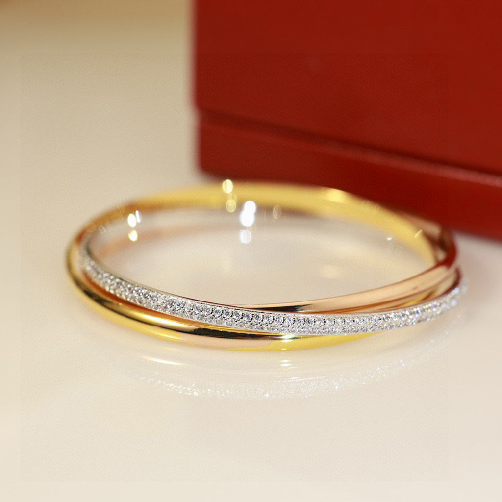 [⭐Hevara Jewelry]TRINITY 2.8MM SMALL BRACELET