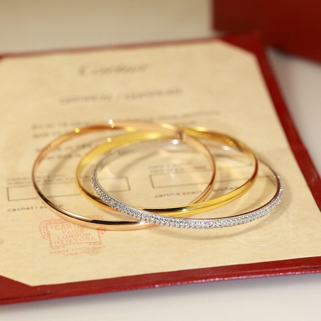 [⭐Hevara Jewelry]TRINITY 2.8MM SMALL BRACELET