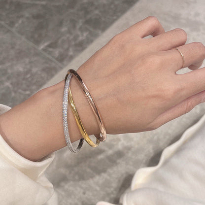 [⭐Hevara Jewelry]TRINITY 2.8MM SMALL BRACELET