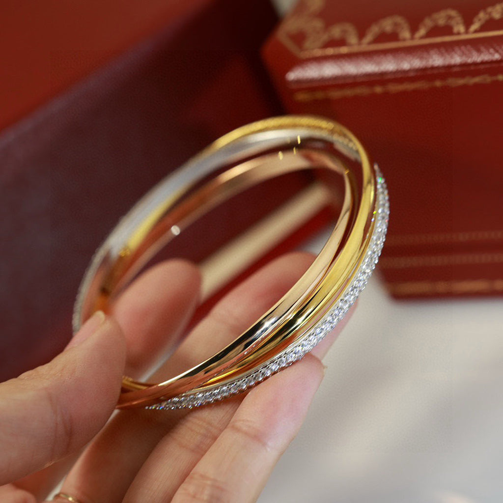 [⭐Hevara Jewelry]TRINITY 2.8MM SMALL BRACELET
